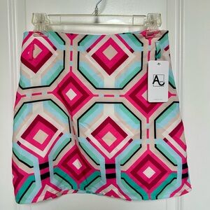 ITALY Series Geometric Print Mini Skirt - NWT